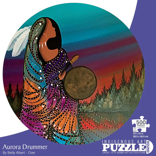 Jigsaw Puzzle Round - Aurora Drummer